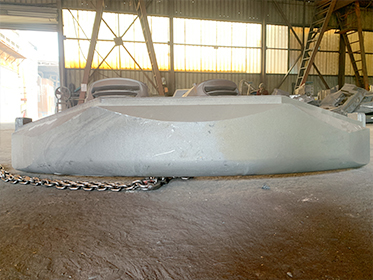 Zunhua Shengjian Fanrong Machinery Co., Ltd. completa la consegna di campioni di contrappeso posteriore per i miniescavatori del nuovo cliente